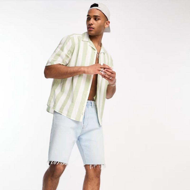 Shorts with a tie belt - Imagem 3