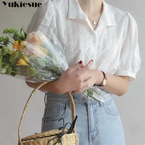 Blusa com gola V para mulheres, camisas de lazer, tops com tudo, estilo coreano, roupa elegante, cor sólida