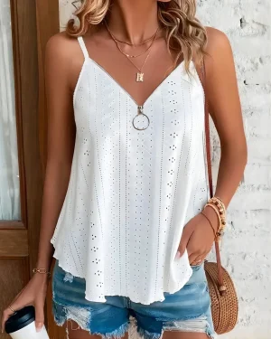 2024 verão moda sexy mulher blusas sem mangas magro sólido camisas femininas corrente de seda cetim regata blusas para mujer 24867