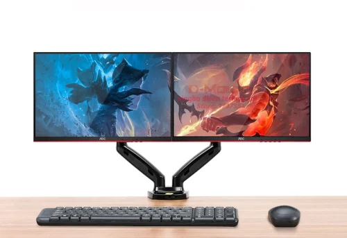 Nb nova mola a gás f160 17 "-27" 30 "suporte de monitor duplo braço desktop 360 girar suporte de computador 2-9kg suporte de monitor porta usb3.0 - Imagem 35