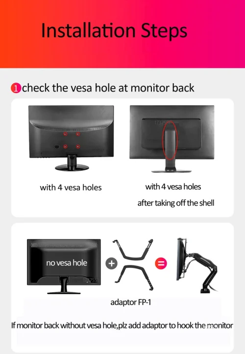 Nb nova mola a gás f160 17 "-27" 30 "suporte de monitor duplo braço desktop 360 girar suporte de computador 2-9kg suporte de monitor porta usb3.0 - Imagem 56