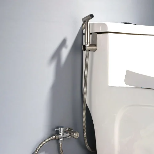 Handheld bidé conjunto pulverizador para o banheiro de aço inoxidável mão bidé torneira para o banheiro mão pulverizador chuveiro cabeça auto limpeza - Imagem 4