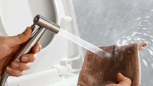 Handheld bidé conjunto pulverizador para o banheiro de aço inoxidável mão bidé torneira para o banheiro mão pulverizador chuveiro cabeça auto limpeza - Imagem 10