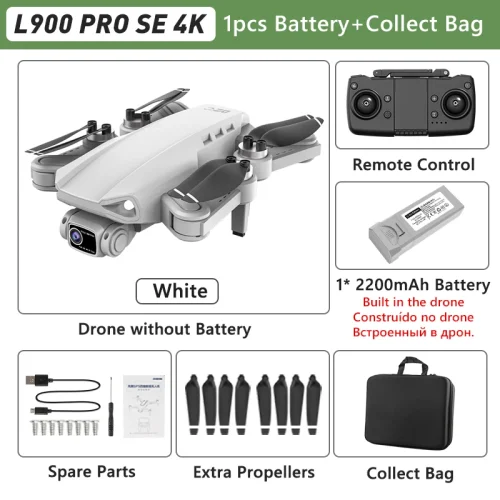 Lyrc l900 pro gps drone 4k profissional hd câmera dupla 5g wifi motor sem escova fpv quadcopter dobrável fotografia aérea drone - Imagem 13