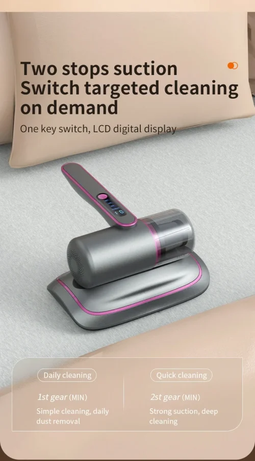 Handheld ácaro remoção aspirador de pó, filtro destacável, colchão, sofá, cama, Home instrumento, novo, 12000PA, 2022 - Imagem 20