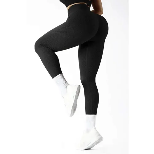 Calça legging feminina de cintura alta sem costura, calça skinny elástica casual para corrida ao ar livre, outono, calça de compressão - Imagem 19