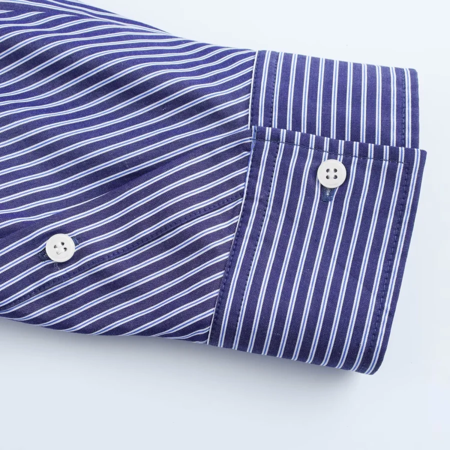 ETJ 2025 Primavera novo design de moda feminina simples versão solta de camisa de popeline de manga comprida tudo-em-um casual e confortável - Imagem 27