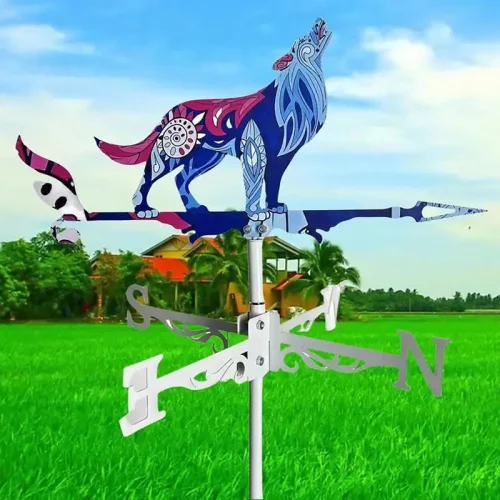 Metal Rooster Weather Vane, Decorações de animais, Wind Spinner para jardim, fazenda, quintal, decorações ao ar livre - Imagem 3