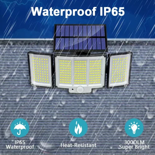 106/318 LED luz solar ao ar livre 328 holofotes LED IP65 à prova d'água sensor de movimento luzes de segurança de inundação solar humana 3 modos - Imagem 42