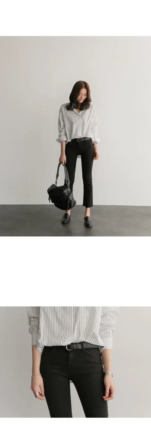 Realeft primavera verão listrado blusa feminina 2025 nova manga longa único breasted casual solto camisas coreanas topo feminino - Imagem 10