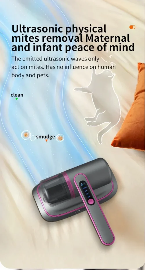 Handheld ácaro remoção aspirador de pó, filtro destacável, colchão, sofá, cama, Home instrumento, novo, 12000PA, 2022 - Imagem 17