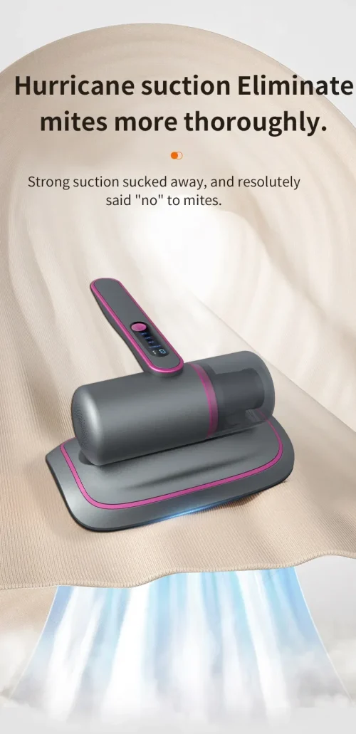 Handheld ácaro remoção aspirador de pó, filtro destacável, colchão, sofá, cama, Home instrumento, novo, 12000PA, 2022 - Imagem 15