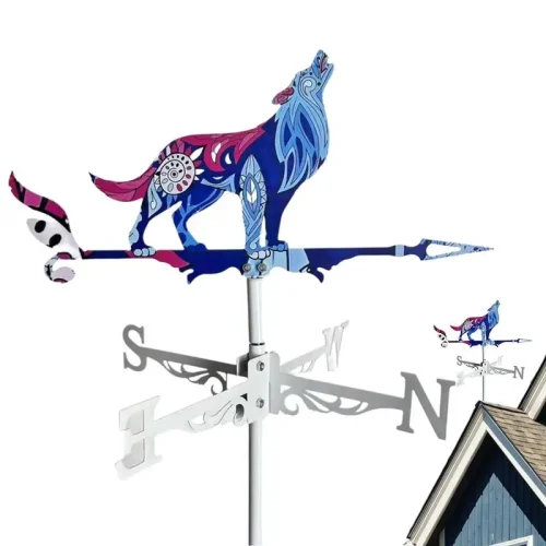 Metal Rooster Weather Vane, Decorações de animais, Wind Spinner para jardim, fazenda, quintal, decorações ao ar livre