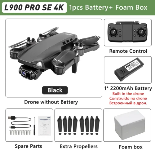 Lyrc l900 pro gps drone 4k profissional hd câmera dupla 5g wifi motor sem escova fpv quadcopter dobrável fotografia aérea drone - Imagem 18
