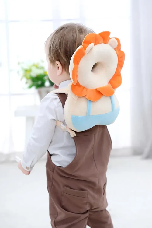 1-3t criança bebê cabeça protetor mochila travesseiro almofada de segurança evitar ferido dos desenhos animados travesseiro de segurança protetor chapelaria - Imagem 20