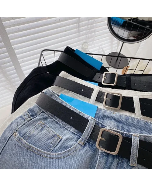 Novos shorts jeans femininos de cintura alta, verão, finos, soltos, emagrecedores, curvos, linha A, perna larga, jeans da moda, 2021 - Imagem 17