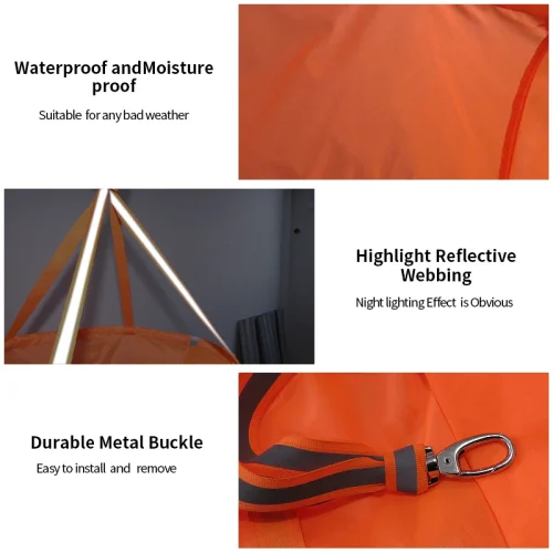 60/80/100cm windsock ao ar livre medição de direção do vento cinto reflexivo rip-stop cata-vento para aeroporto aviação jardim fazenda - Imagem 4