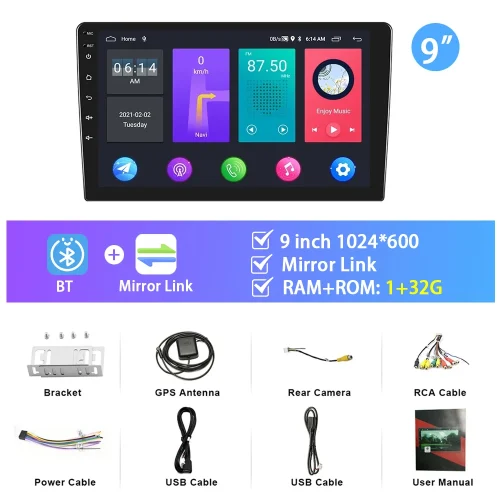 Podofo 10.1 "/9"/7 "android rádio do carro 2din multimídia player de vídeo carplay android auto estéreo do carro para toyota volkswagen hyundai - Imagem 14