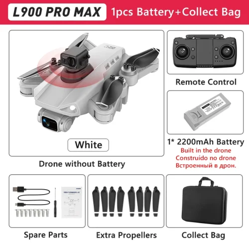 Lyrc l900 pro gps drone 4k profissional hd câmera dupla 5g wifi motor sem escova fpv quadcopter dobrável fotografia aérea drone - Imagem 12