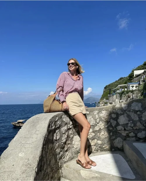 ETJ 2025 primavera feminina nova moda Europa-Americana listrada manga comprida lapela versão solta camisa popeline seleção multicolorida - Imagem 21