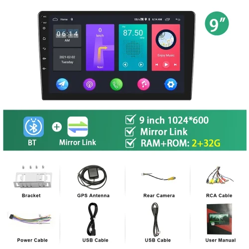 Podofo 10.1 "/9"/7 "android rádio do carro 2din multimídia player de vídeo carplay android auto estéreo do carro para toyota volkswagen hyundai - Imagem 16