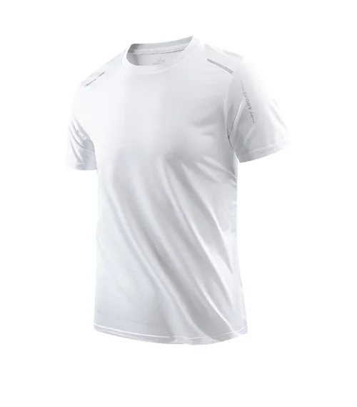 Chrlck camisetas masculinas de secagem rápida, respirável, caminhadas, pesca, elasticidade macia, esportes ao ar livre, camisa curta, verão - Imagem 21