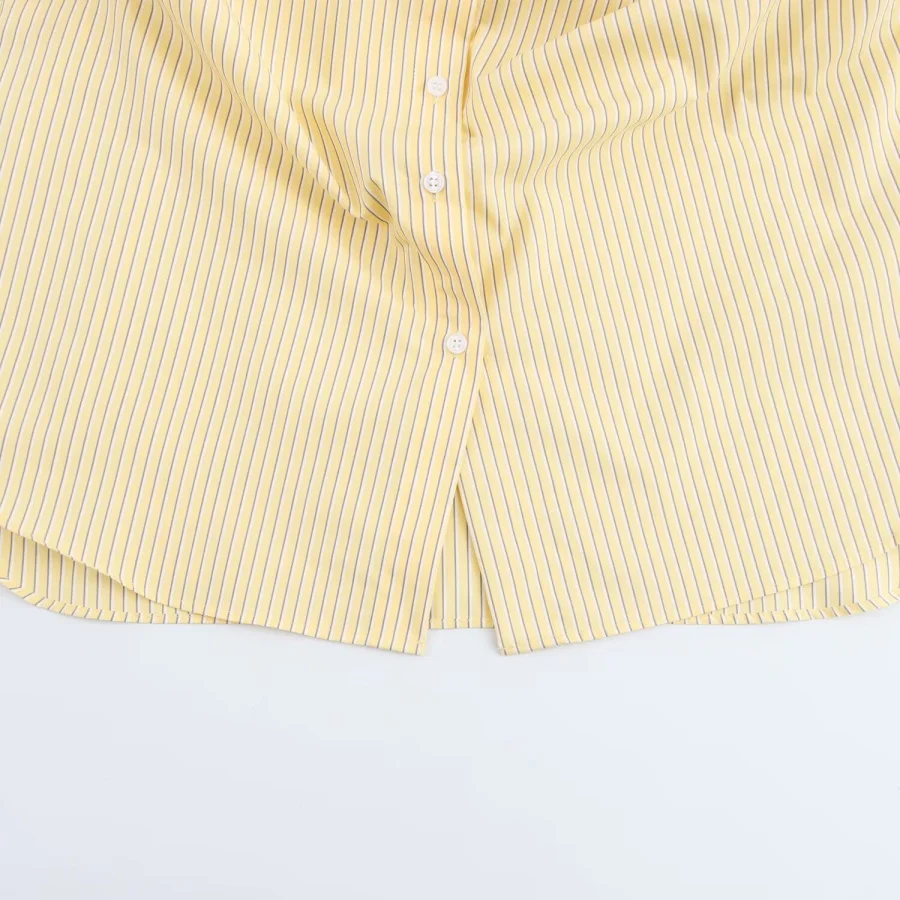 ETJ 2025 Primavera novo design de moda feminina simples versão solta de camisa de popeline de manga comprida tudo-em-um casual e confortável - Imagem 21