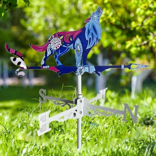 Metal Rooster Weather Vane, Decorações de animais, Wind Spinner para jardim, fazenda, quintal, decorações ao ar livre - Imagem 11