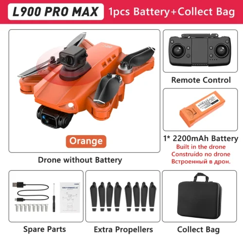 Lyrc l900 pro gps drone 4k profissional hd câmera dupla 5g wifi motor sem escova fpv quadcopter dobrável fotografia aérea drone - Imagem 15