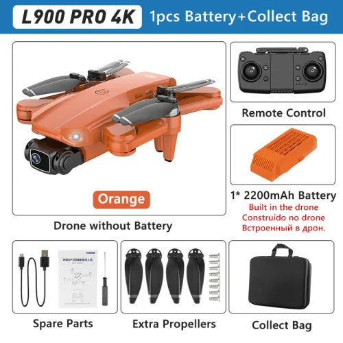 Lyrc l900 pro gps drone 4k profissional hd câmera dupla 5g wifi motor sem escova fpv quadcopter dobrável fotografia aérea drone - Imagem 8