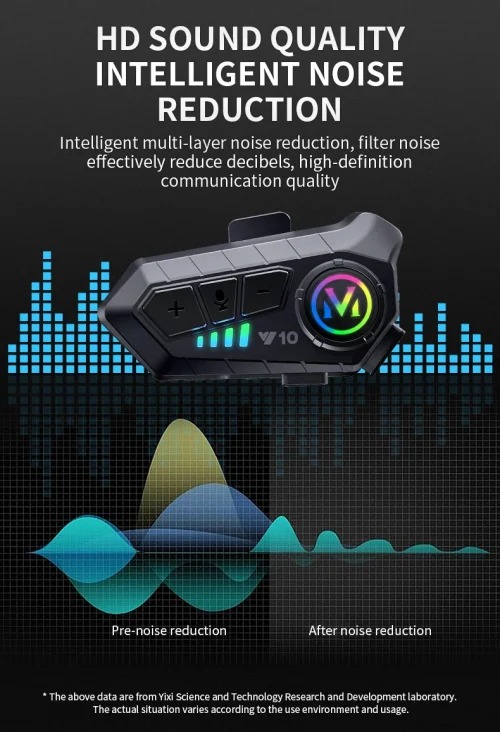 Y10 capacete de motocicleta fone de ouvido Bluetooth conectar 2 telefones ao mesmo tempo IPX6 à prova d'água as grandes baterias 48 horas - Imagem 14