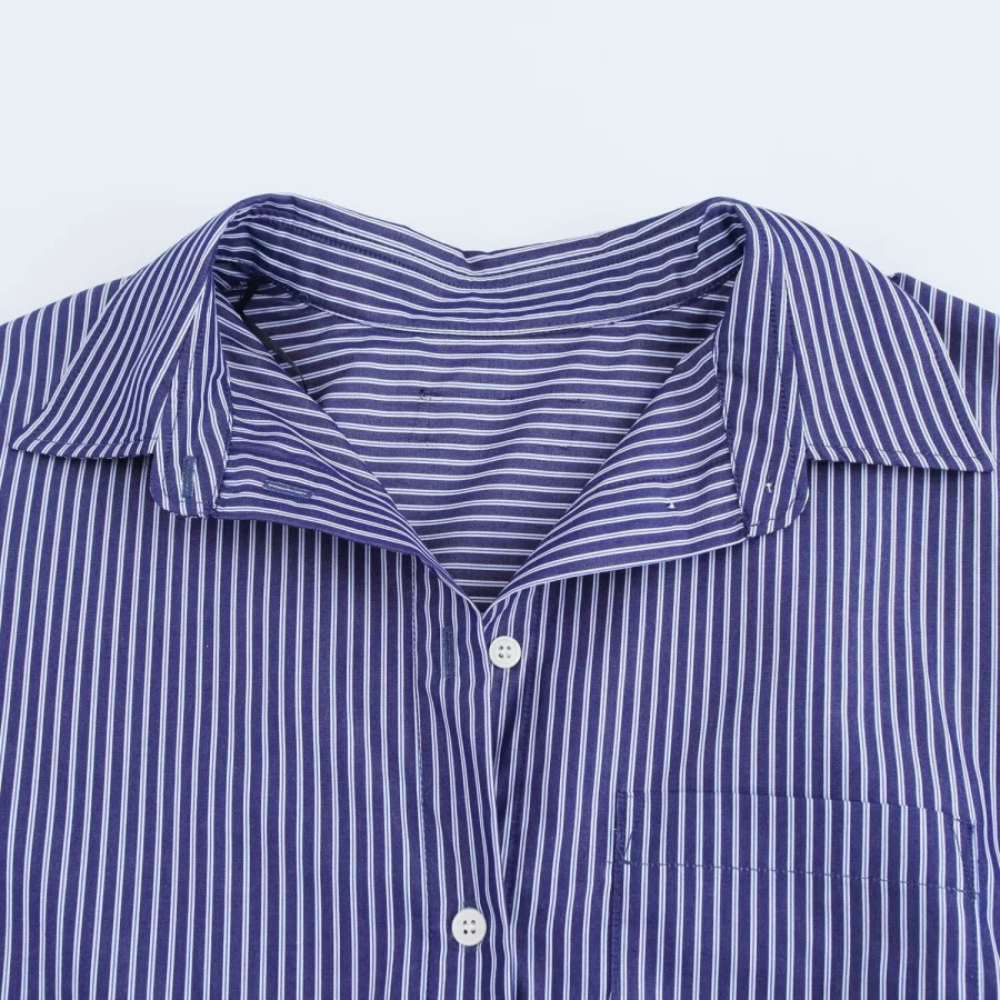 ETJ 2025 Primavera novo design de moda feminina simples versão solta de camisa de popeline de manga comprida tudo-em-um casual e confortável - Imagem 24