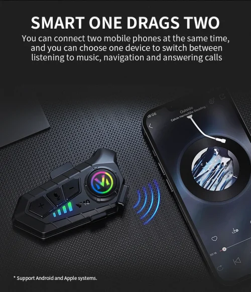Y10 capacete de motocicleta fone de ouvido Bluetooth conectar 2 telefones ao mesmo tempo IPX6 à prova d'água as grandes baterias 48 horas - Imagem 16