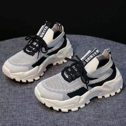 2025 Spring New Ultra-light Running Shoes Sports Women's Shoes Mesh Non-slip Breathable Soft-soled Lightweight Casual Shoes - Imagem 5