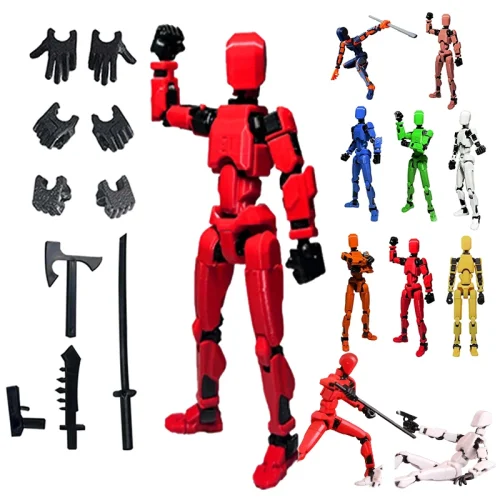 1 pçs 13 articulações figura articulada móvel manequim boneca diy montagem brinquedo 3d impresso figura de ação parar movimento animação manequim