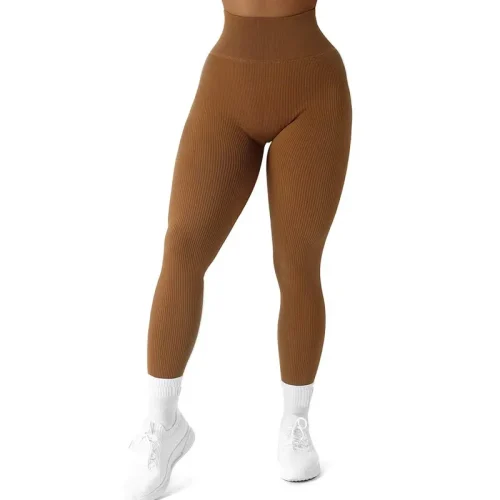 Calça legging feminina de cintura alta sem costura, calça skinny elástica casual para corrida ao ar livre, outono, calça de compressão - Imagem 20