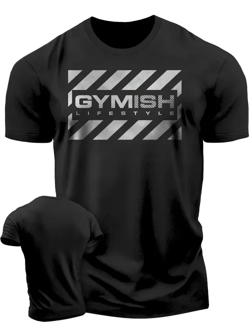 A camiseta masculina impressa em 3D para o verão de 2025 é um sucesso de vendas em moda casual esportiva, fitness e leveza - Imagem 4