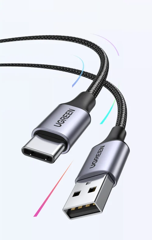 UGREEN-USB Tipo C Cabo de carregamento rápido de dados, 3A, 18W, apto para Xiaomi, Samsung Galaxy S24, iPhone 15, iPad, Poco - Imagem 14
