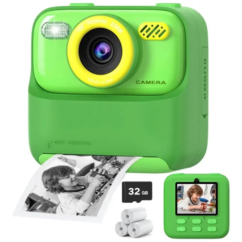 AMORUS Crianças Câmera Instantânea 1080P HD Lente Dupla Selfie Câmera Digital para Meninas Meninos Presentes de Aniversário de Natal Brinquedos Com Impressão 32G - Imagem 10