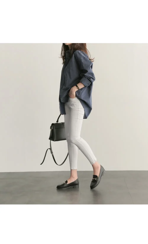 Realeft primavera verão listrado blusa feminina 2025 nova manga longa único breasted casual solto camisas coreanas topo feminino - Imagem 8