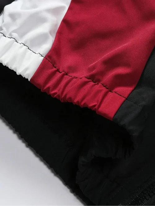 Jaqueta masculina com blocos de cores, leve, casual, para viagem, à prova de vento e resistente ao desgaste, tecido de alta qualidade, presente para namorado - Imagem 5