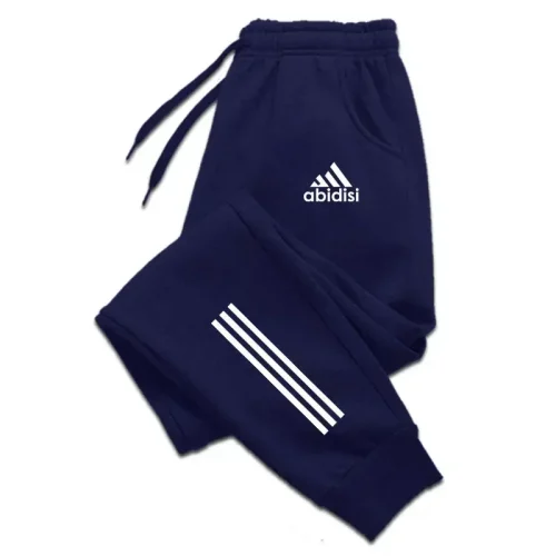 Calça de corrida masculina estampada para primavera e outono de 2024, calça de treino casual, calça de moletom fitness de alta qualidade da moda - Imagem 3