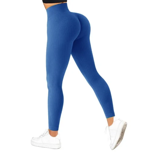 Calça legging feminina de cintura alta sem costura, calça skinny elástica casual para corrida ao ar livre, outono, calça de compressão - Imagem 13