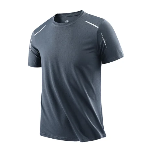 Chrlck camisetas masculinas de secagem rápida, respirável, caminhadas, pesca, elasticidade macia, esportes ao ar livre, camisa curta, verão - Imagem 10