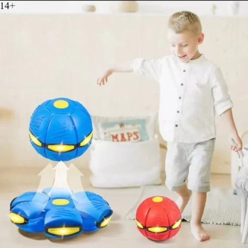 Bola de salto elástica bola de disco voador deformado bola quicando presente de aniversário das crianças bola elástica ao ar livre corpo forte