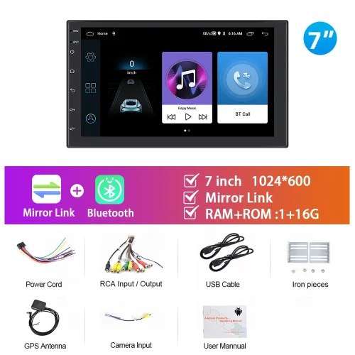 Podofo 10.1 "/9"/7 "android rádio do carro 2din multimídia player de vídeo carplay android auto estéreo do carro para toyota volkswagen hyundai - Imagem 18