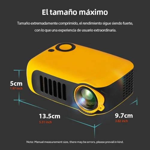 Mini projetor portátil 3d led projetores de vídeo cinema em casa teatro jogo laser beamer caixa tv inteligente 1080p 4k via porta hd a2000 - Imagem 3