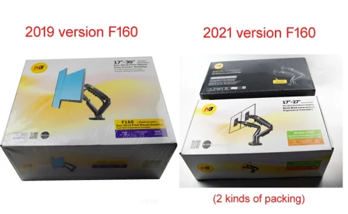 Nb nova mola a gás f160 17 "-27" 30 "suporte de monitor duplo braço desktop 360 girar suporte de computador 2-9kg suporte de monitor porta usb3.0 - Imagem 17