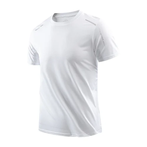 Chrlck camisetas masculinas de secagem rápida, respirável, caminhadas, pesca, elasticidade macia, esportes ao ar livre, camisa curta, verão - Imagem 9