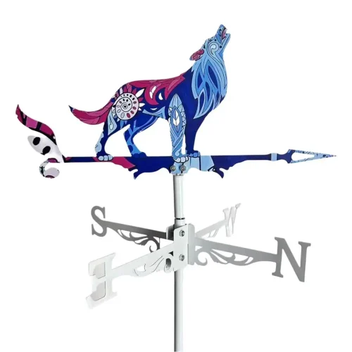 Metal Rooster Weather Vane, Decorações de animais, Wind Spinner para jardim, fazenda, quintal, decorações ao ar livre - Imagem 9